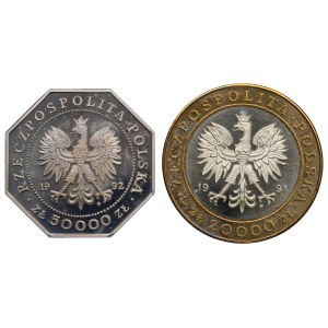 Third Republic, Set of 20,000 and 50,000 zloty