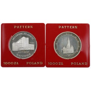 PRL, Zestaw 1.000 złotych 1987 - Próby w srebrze