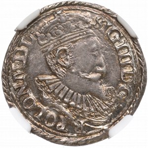 Sigismund III Vasa, Trojak 1597, Olkusz - NGC MS63