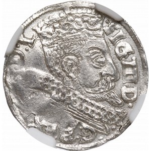 Zikmund III Vasa, Trojak 1599, Bydgoszcz - NGC MS62