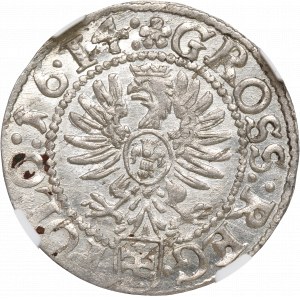 Žigmund III Vasa, Grosz 1614, Krakov - NGC MS64