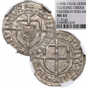 Teutonic Orden, Friedrich I, Groschen - NGC MS63