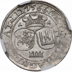 Žigmund II August, štvorveršie 1566, Vilnius - L/LIT - NGC MS61