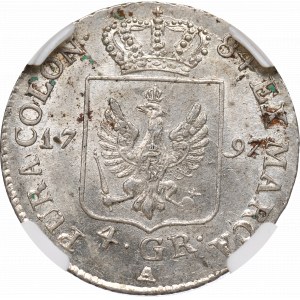 Germany, Preussen, 4 groschen 1797 - NGC MS62