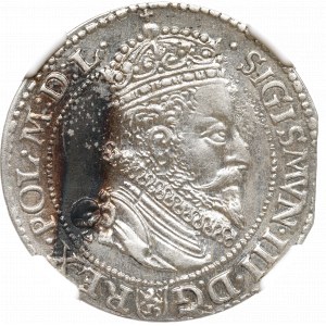 Sigismund III Vasa, Sechster Juli 1599 Malbork - kleiner Kopf NGC MS63