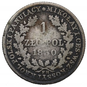 Poľské kráľovstvo, Mikuláš I., 1 zlotý 1830 FH