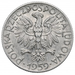 PRL, 5 zloty 1959 Fisherman
