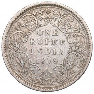 Indie brytyjskie, 1 Rupia 1879