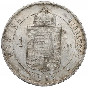 Maďarsko, František Jozef, 1 forint 1878