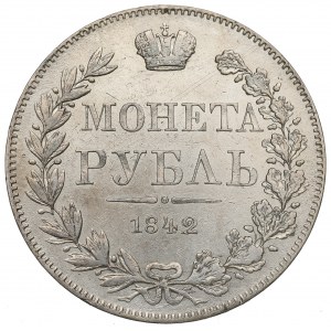 Russian partition, Nicholas I, Ruble 1842 Warsaw