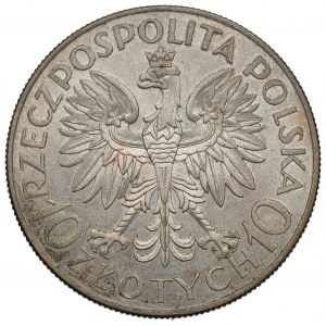 II RP, 10 zlotých 1933 Sobieski - neuvedená dvojitá raznica