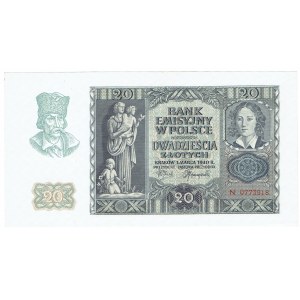 GG, 20 złotych 1940 - Ser. N