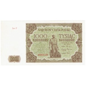 PRL, 1000 złotych 1947 Ser. F