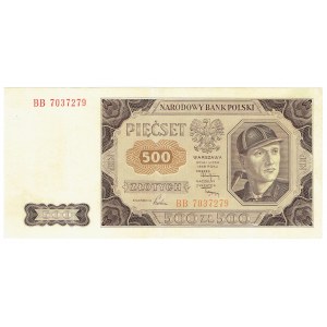 PRL, 500 złotych 1948 BB