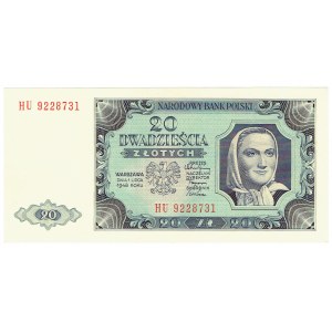 PRL, 20 zlotých 1948 HU