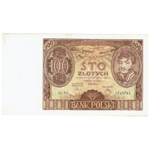 II RP, 100 zloty 1934 BN +X+ in watermark