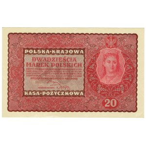 II RP, 20 Polish marks 1919 II SERIES DP