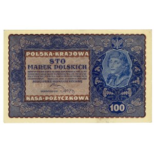 II RP, 100 marek polskich 1919 IH SERJA G