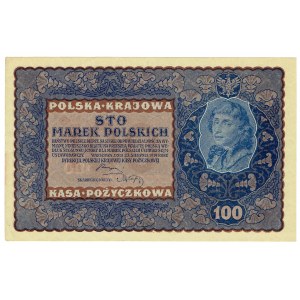 II RP, 100 Polish marks 1919 IJ SERJA F