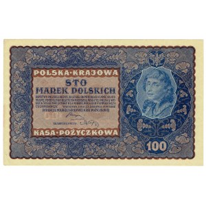 II RP, 100 marek polskich 1919 IJ SERJA F