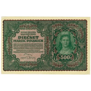 II RP, 500 marek polskich 1919 II SERJA AL