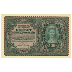 II RP, 500 marek polskich 1919 I SERJA BG