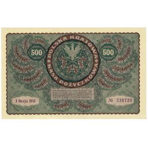 II RP, 500 poľských mariek 1919 I SERJA BG