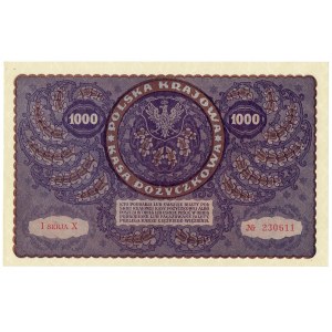 II RP, 1000 poľských mariek 1919 I SÉRIA X
