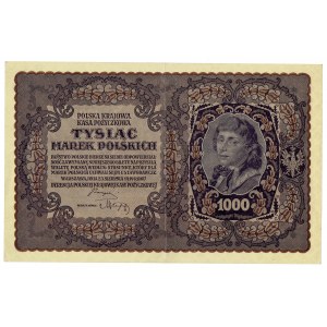 II RP, 1000 poľských mariek 1919 III SÉRIA W