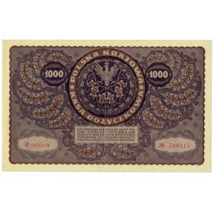 II RP, 1000 Polish marks 1919 III SERIES W