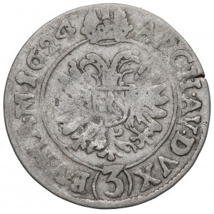 Austria, 3 kreuzer 1624, Joachimstal