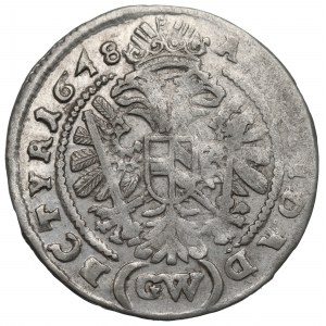 Śląsk pod panowaniem Habsburgów, Ferdynand II, 3 krajcary 1648, Glatz