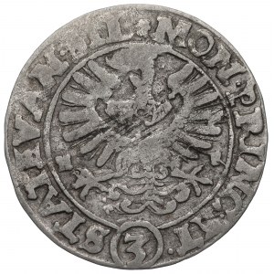 Sliezsko, Evanjelický štát, 3 krajcary 1635, Wrocław