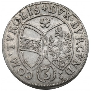 Austria, 3 kreuzer 1661
