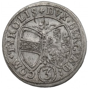 Rakúsko, Ferdinand Karol, 3 krajcary 1660
