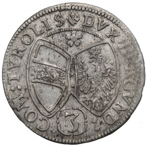 Austria, 3 kreuzer 1657