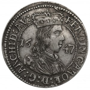 Austria, Ferdynand Karol, 3 krajcary 1647