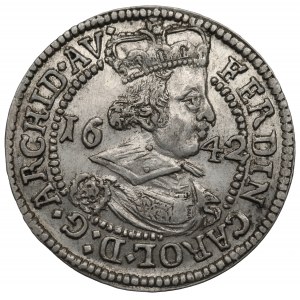 Rakúsko, Ferdinand Karol, 3 krajcars 1642, Hall