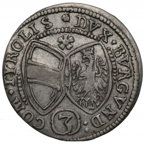 Rakúsko, Ferdinand Karol, 3 krajcars 1641, Hall