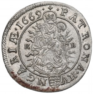 Hungary, 6 kreuzer 1669