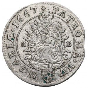 Hungary, 6 kreuzer 1667
