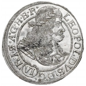 Schlesien unter habsburgischer Herrschaft, Leopold I., 6 krajcars 1673, Wrocław