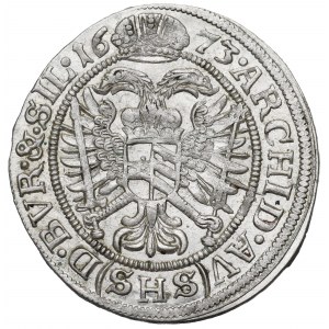 Schlesien unter habsburgischer Herrschaft, Leopold I., 6 krajcars 1673, Wrocław