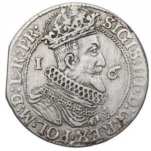 Sigismund III, 18 groschen 1624, Danzig - date overstriked