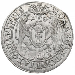 John II Casimir, 18 groschen 1661, Danzig - PR