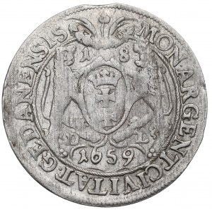 John II Casimir, 18 groschen 1659, Danzig