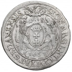 Jan II Kazimír, Ort 1657/8, Gdaňsk - tisk