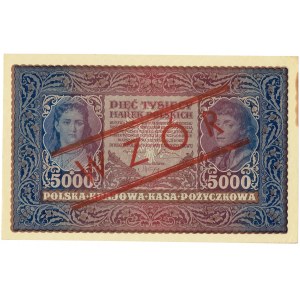 II RP, 5000 poľských značiek 1920 II Séria R MODEL