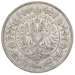 Österreich-Ungarn, Franz Joseph, 5 Kronen 1909