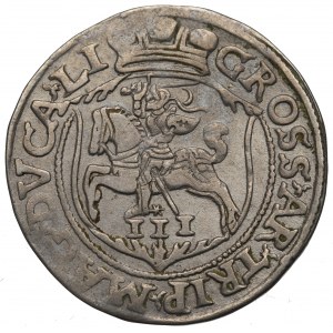 Sigismund II Augustus, 3 groschen 1563, Vilnius - L/LI